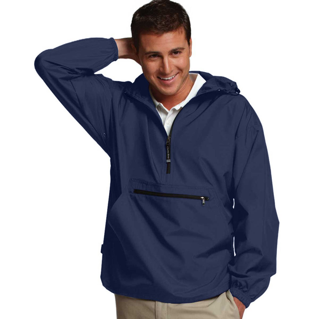 Charles River Women's Navy Pack-N-Go Pullover