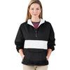 Charles River Women's Black/White Classic Charles River Striped Pullover