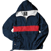 Charles River Women's Navy/Red Classic Charles River Striped Pullover
