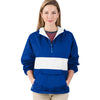 Charles River Women's Royal/White Classic Charles River Striped Pullover