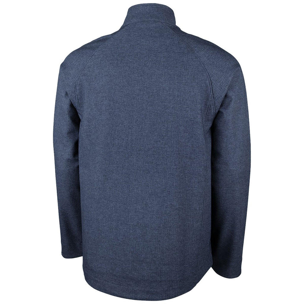 Charles River Men's Navy Melange Back Bay Soft Shell Jacket