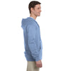 Jerzees Men's Light Blue 8 Oz. Nublend Fleece Full-Zip Hood