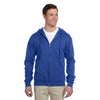 Jerzees Men's Royal 8 Oz. Nublend Fleece Full-Zip Hood