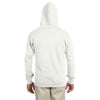 Jerzees Men's White 8 Oz. Nublend Fleece Full-Zip Hood