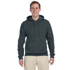 Jerzees Men's Black Heather 8 Oz. Nublend Fleece Pullover Hood