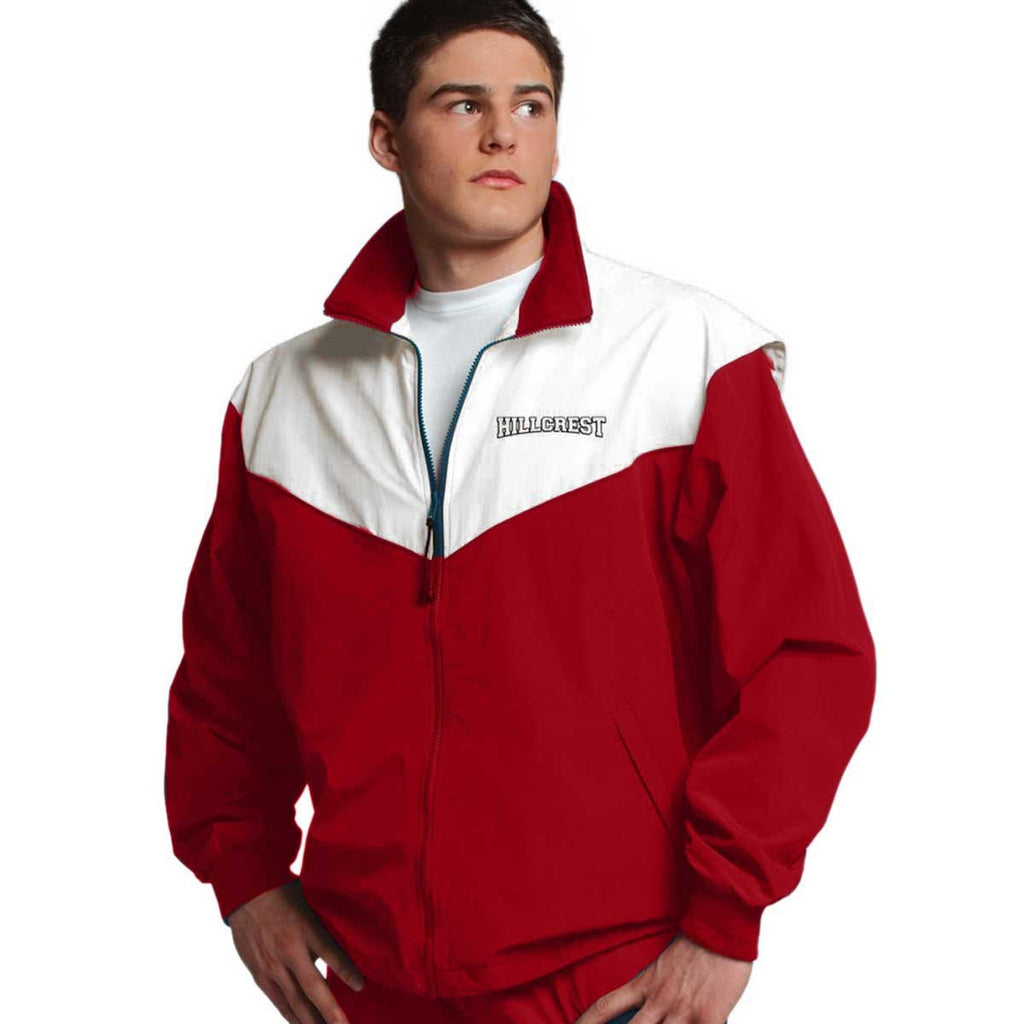 Charles River Men's Red/White Championship Jacket