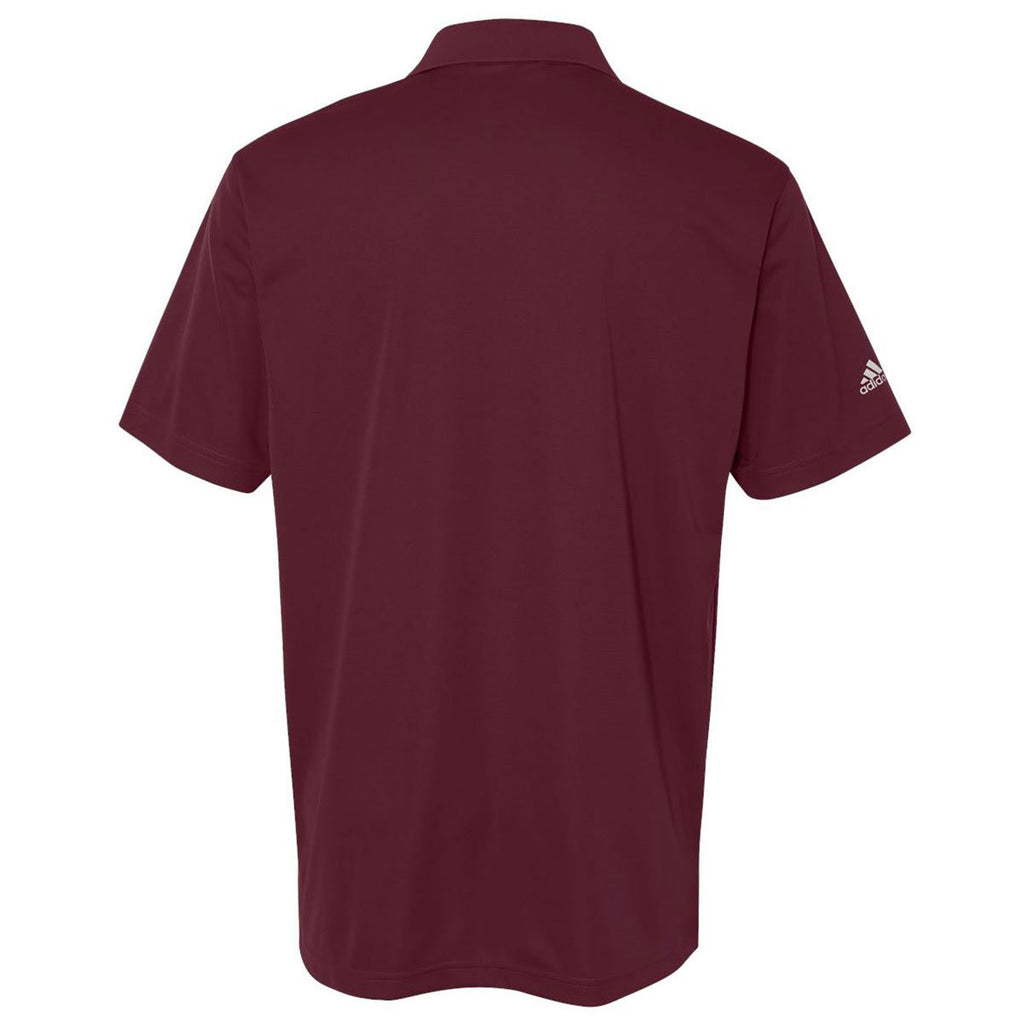 Adidas Golf Men's Collegiate Burgundy/White Climalite Basic Sport Shirt