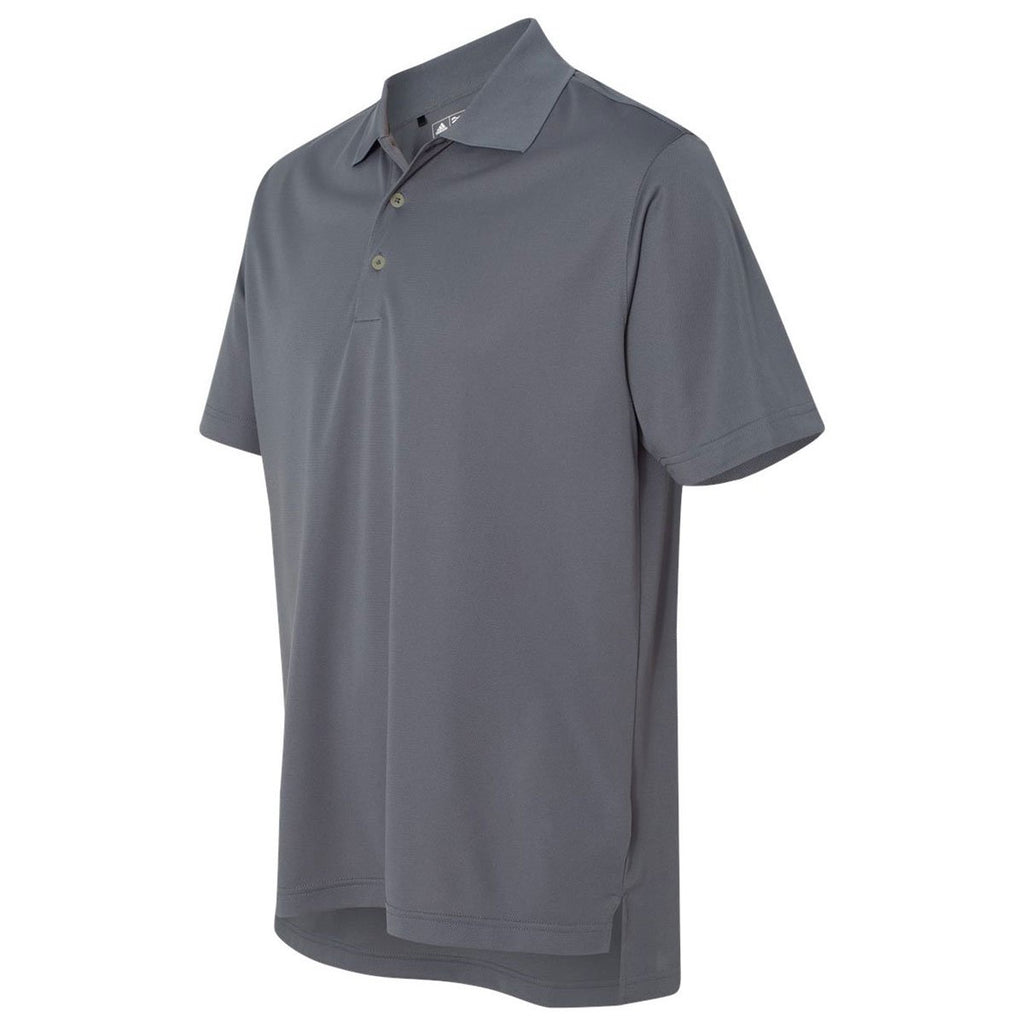 Adidas Golf Men's Lead/Black Climalite Basic Sport Shirt