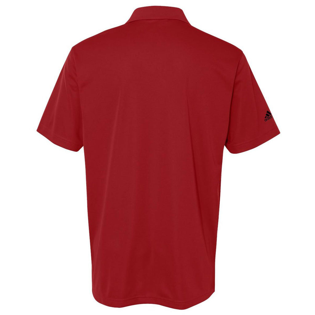 Adidas Golf Men's Power Red/Black Climalite Basic Sport Shirt