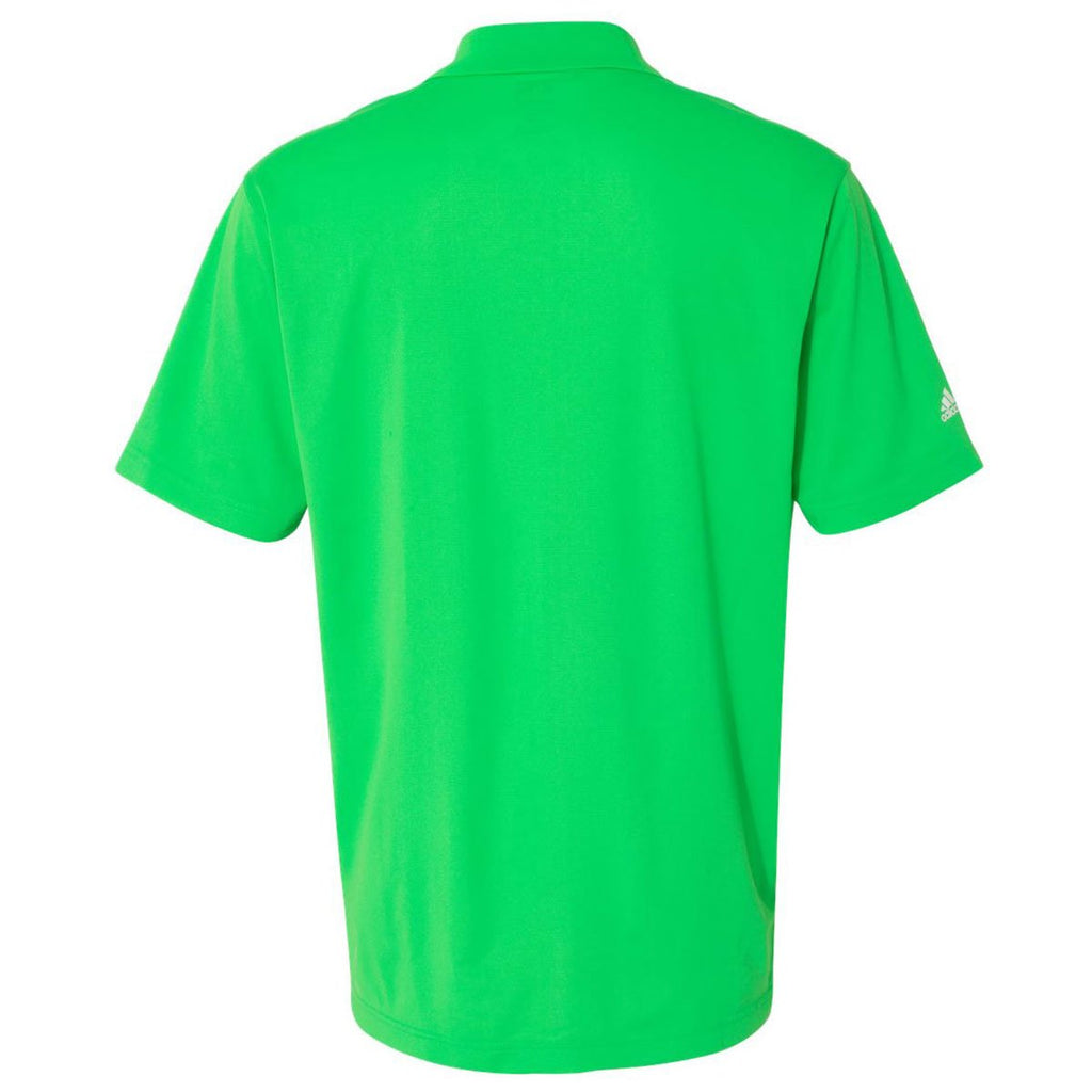 Adidas Golf Men's Solar Lime/White Climalite Basic Sport Shirt