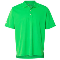 Adidas Golf Men's Solar Lime/White Climalite Basic Sport Shirt