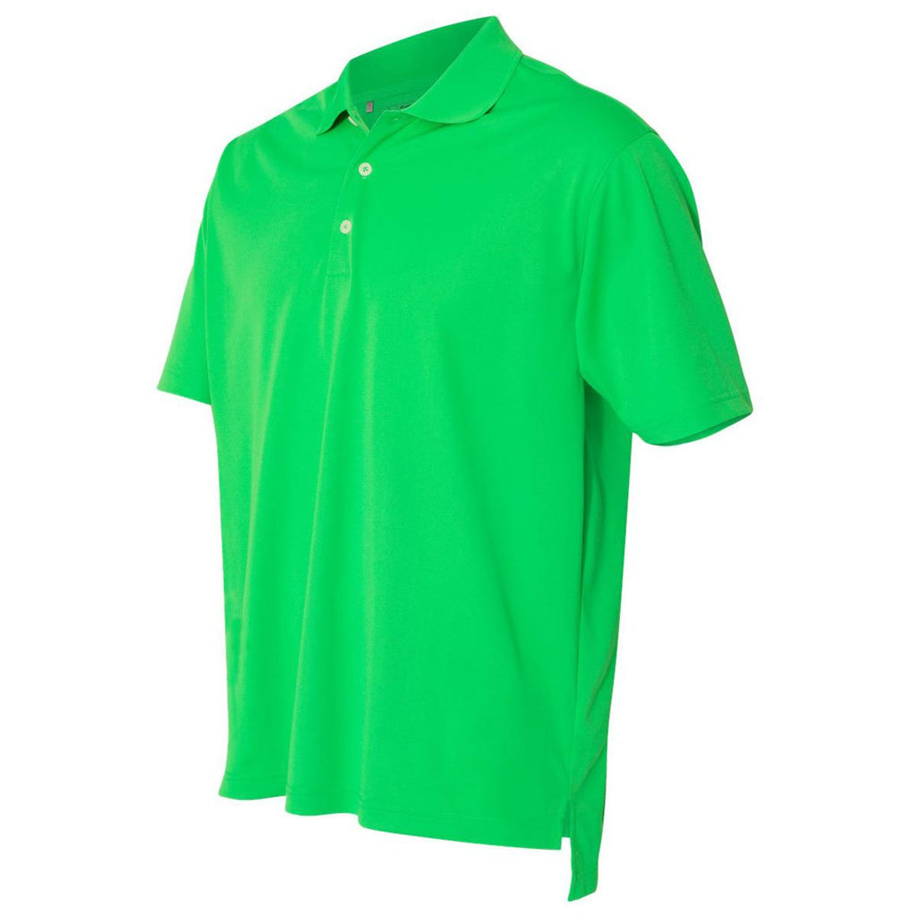 Adidas Golf Men's Solar Lime/White Climalite Basic Sport Shirt