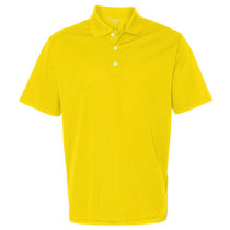 Adidas Golf Men's Vivid Yellow/White Climalite Basic Sport Shirt
