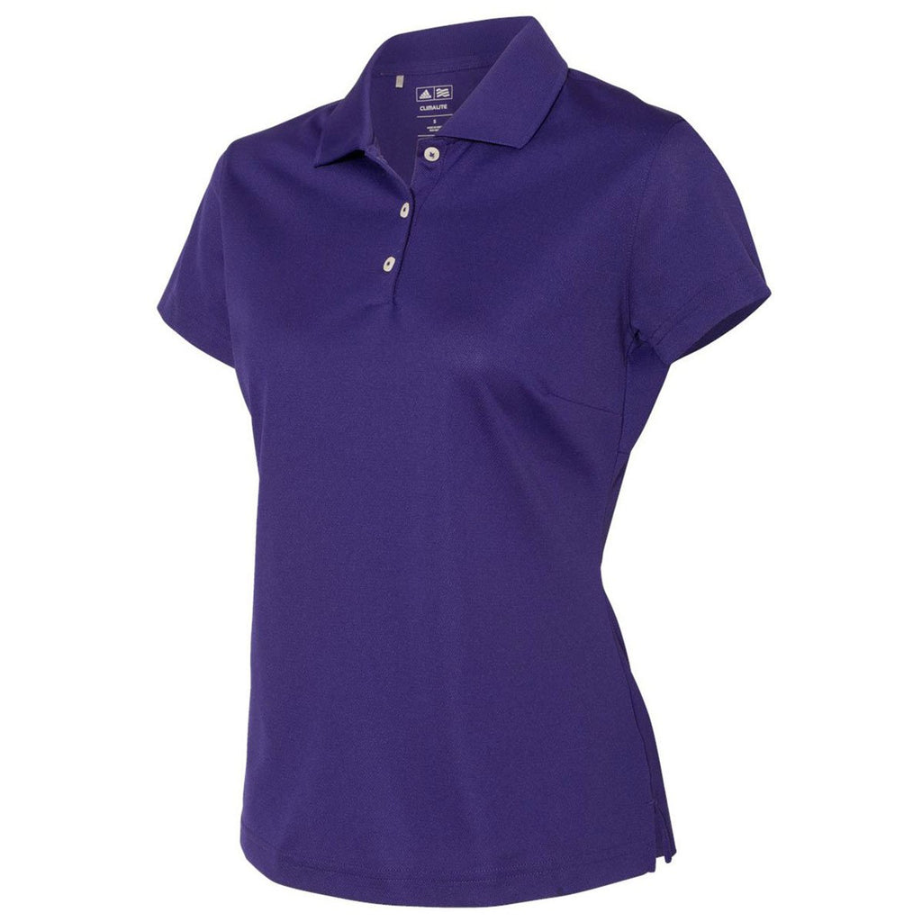 Adidas Golf Women's Collegiate Purple/White Climalite Basic Sport Shirt