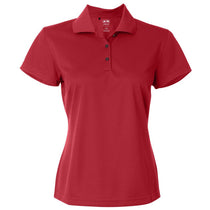 Adidas Golf Women's Power Red/White Climalite Basic Sport Shirt