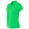Adidas Golf Women's Solar Lime/White Climalite Basic Sport Shirt