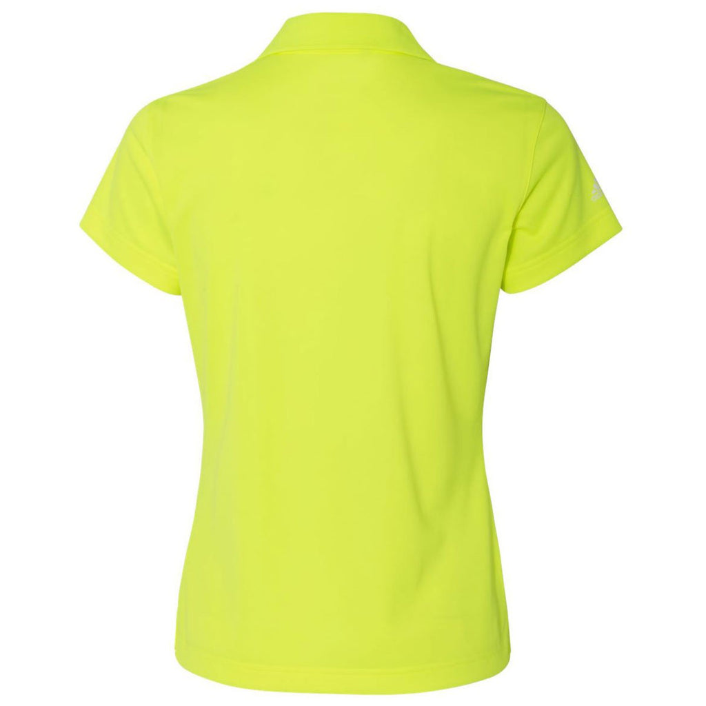 Adidas Golf Women's Solar Yellow/White Climalite Basic Sport Shirt