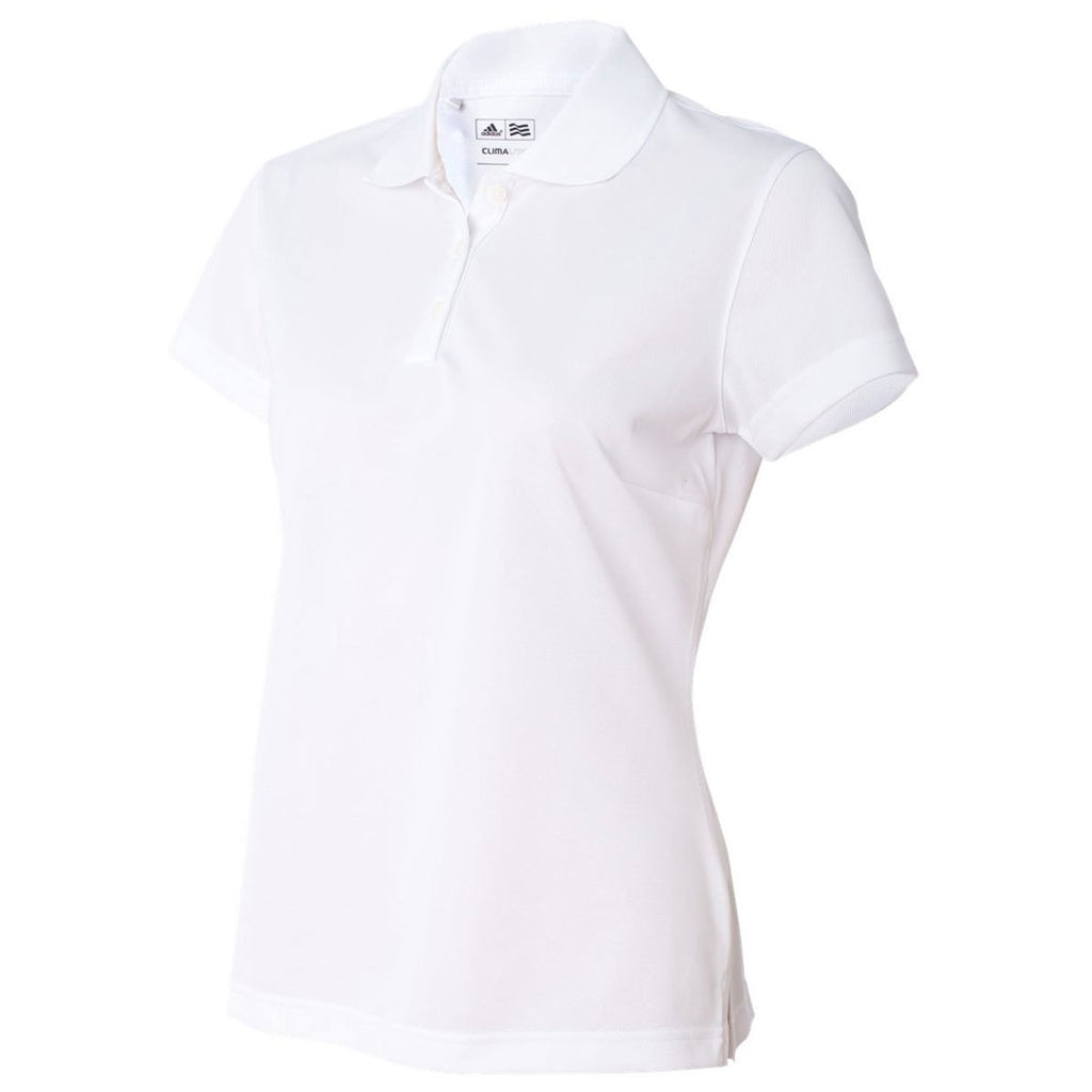 Adidas Golf Women's White/Black Climalite Basic Sport Shirt