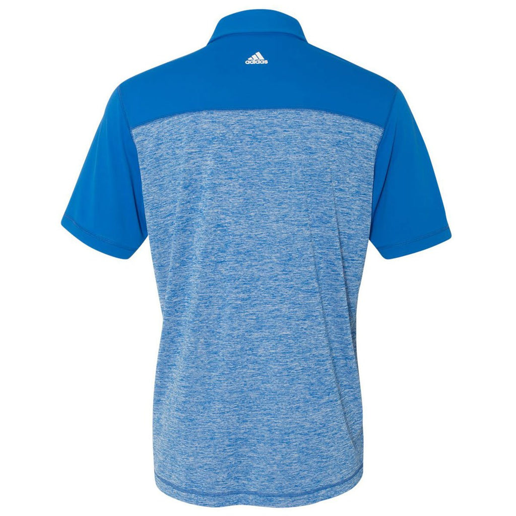 Adidas Golf Men's Bright Royal Heather/Bright Royal Heather Block Sport Shirt