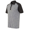 Adidas Golf Men's Lead Heather/Black Heather Block Sport Shirt