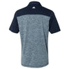 Adidas Golf Men's Rich Blue Heather/Navy Heather Block Sport Shirt