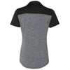 Adidas Golf Women's Lead Heather/Black Heather Block Sport Shirt