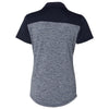 Adidas Golf Women's Rich Blue Heather/Navy Heather Block Sport Shirt