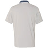 Adidas Golf Men's Stone/Mineral Blue/White Climacool Performance Colorblock Sport Shirt