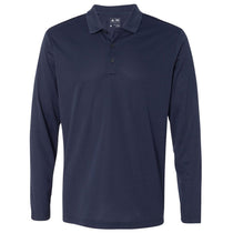 Adidas Golf Men's Navy/White Climalite Long Sleeve Sport Shirt