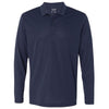 Adidas Golf Men's Navy/White Climalite Long Sleeve Sport Shirt