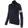 Adidas Golf Women's Black/White Climalite 3-Stripes French Terry Full-Zip Jacket