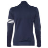Adidas Golf Women's Navy/White Climalite 3-Stripes French Terry Full-Zip Jacket