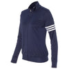 Adidas Golf Women's Navy/White Climalite 3-Stripes French Terry Full-Zip Jacket