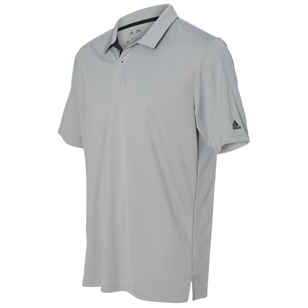Adidas Golf Men's Mid Grey Gradient 3-Stripes Sport Shirt
