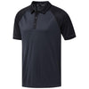 Adidas Golf Men's Carbon/Black Climacool Jacquard Raglan Polo