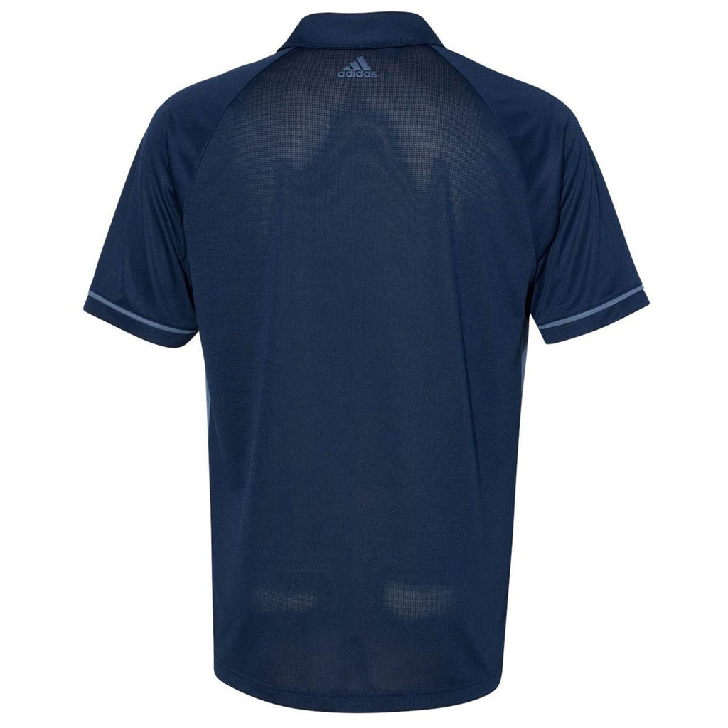 Adidas Golf Men's Collegiate Navy/Tech Ink Climacool Jacquard Raglan Polo