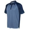 Adidas Golf Men's Collegiate Navy/Tech Ink Climacool Jacquard Raglan Polo