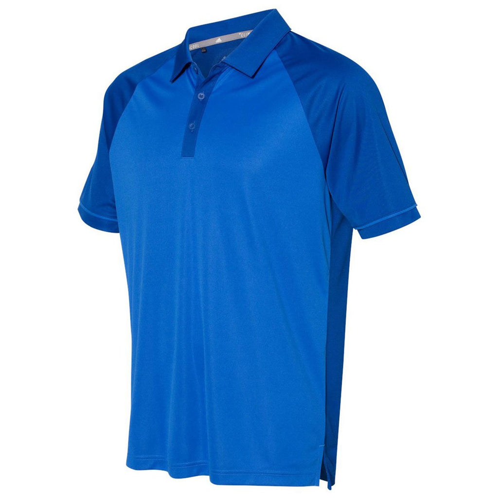 Adidas Golf Men's Collegiate Royal/Blue Climacool Jacquard Raglan Polo