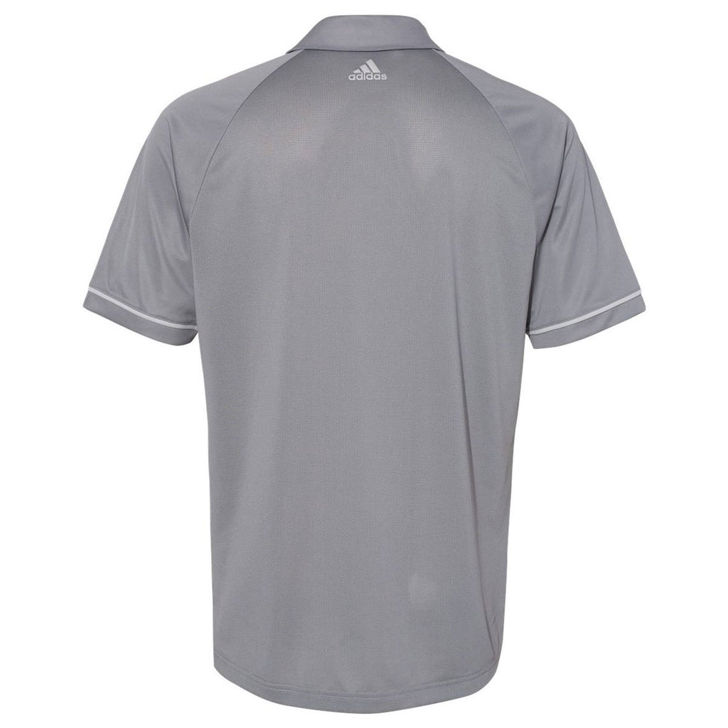 Adidas Golf Men's Grey Two/Grey Three Climacool Jacquard Raglan Polo