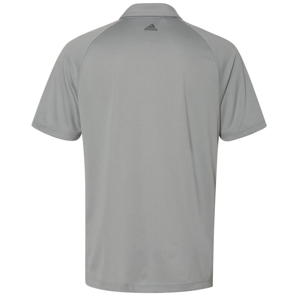 Adidas Golf Men's Mid Grey/Vista Grey/Mid Grey Climacool 3-Stripe Sport Shirt