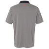 Adidas Golf Men's Black Heather/Ray Red/Stone Climacool 3-Stripes Shoulder Polo