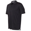 Adidas Golf Men's Black/White/Mid Grey Climacool 3-Stripes Shoulder Polo