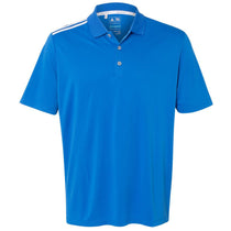Adidas Golf Men's Bright Royal/White/Mid Grey Climacool 3-Stripes Shoulder Polo