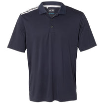 Adidas Golf Men's Navy/White/Mid Grey Climacool 3-Stripes Shoulder Polo