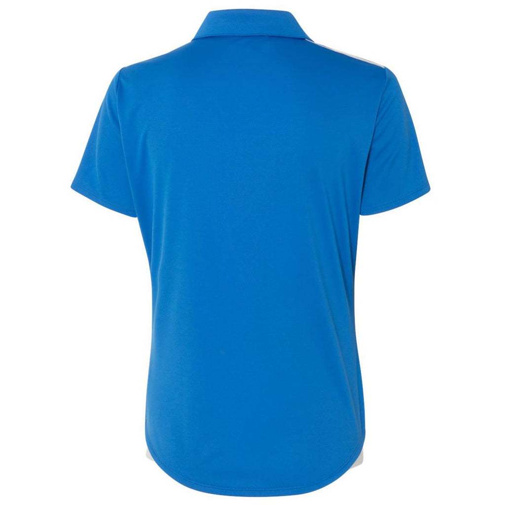 Adidas Golf Women's Bright Royal/White/Mid Grey Climacool 3-Stripes Shoulder Sport Shirt