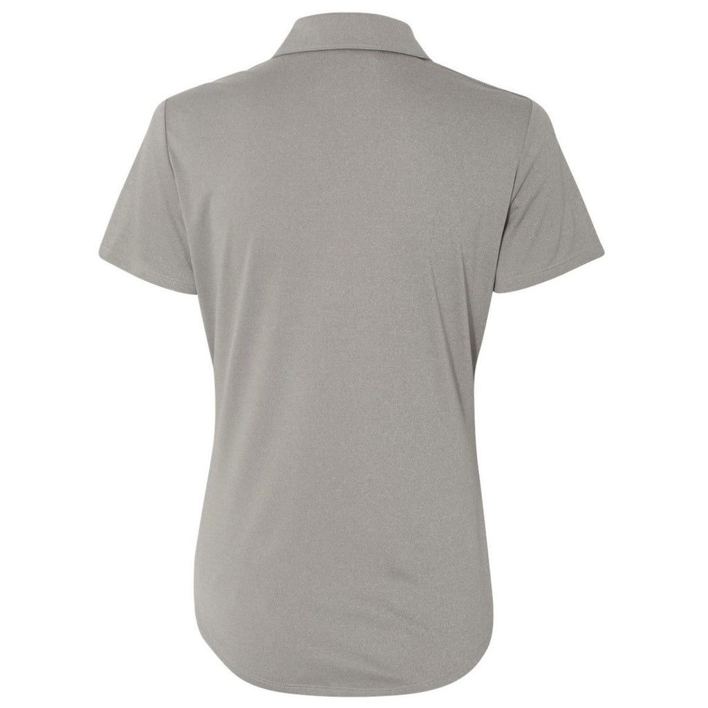 Adidas Golf Women's Medium Grey Heather/Black/Mid Grey Climacool 3-Stripes Shoulder Sport Shirt