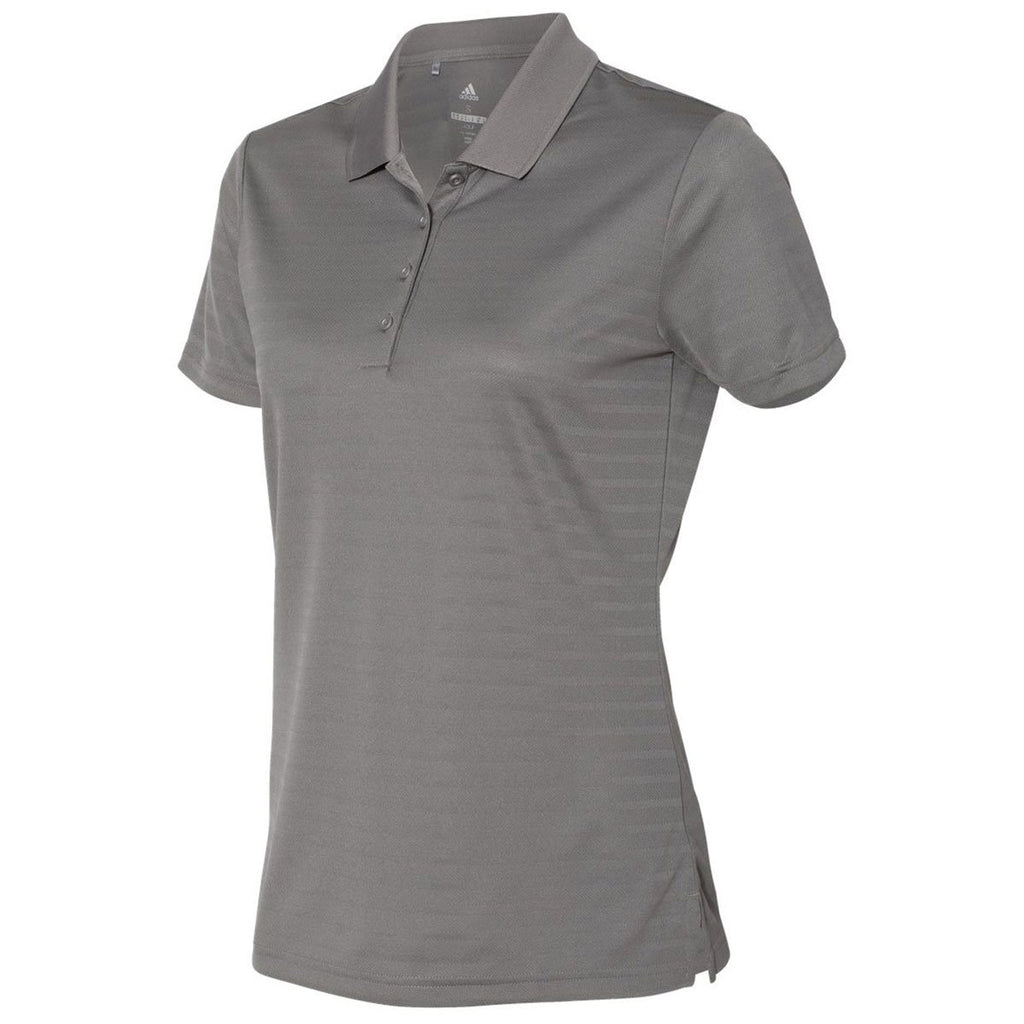 Adidas Golf Women's Ash Shadow Stripe Sport Shirt