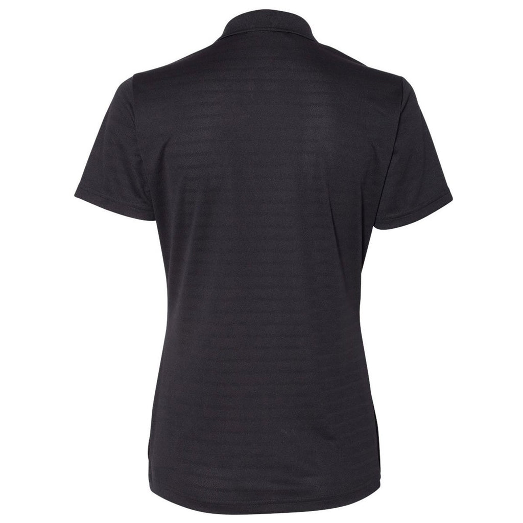 Adidas Golf Women's Black Shadow Stripe Sport Shirt