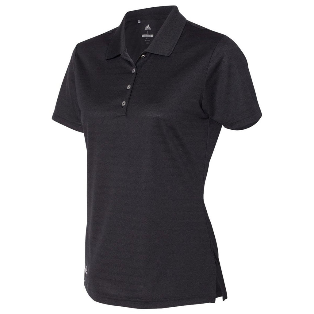 Adidas Golf Women's Black Shadow Stripe Sport Shirt