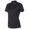 Adidas Golf Women's Black Shadow Stripe Sport Shirt